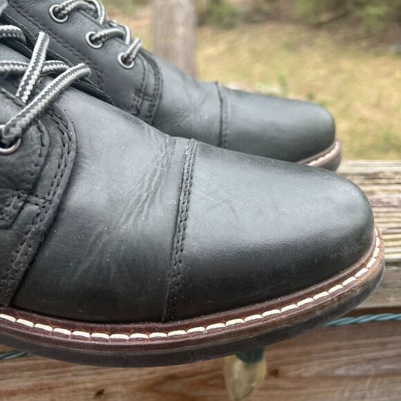 BUCKLE OUTPOST MAKERS BLACK LEATHER EVERET BOOTS SIZE 10.5 main image 14